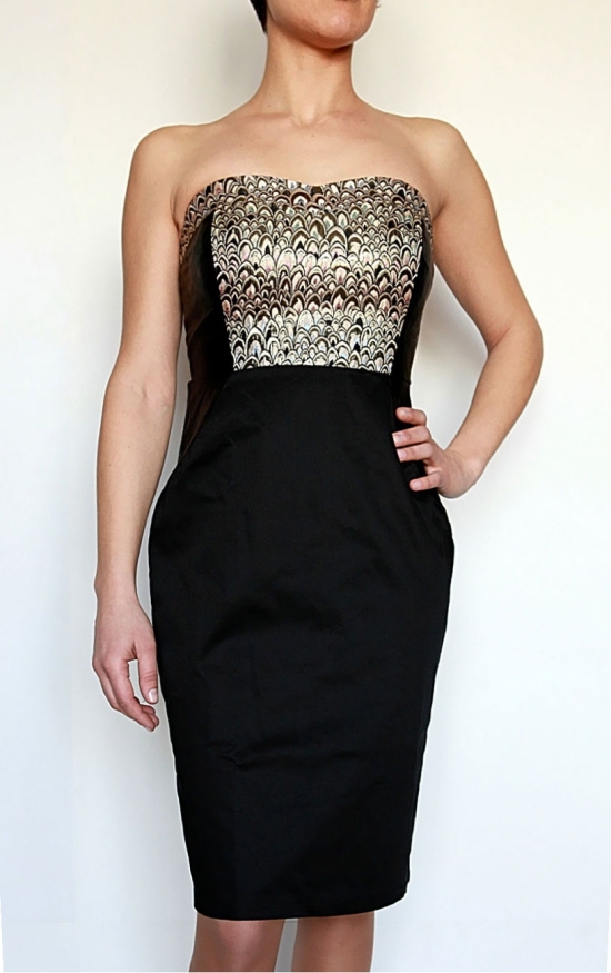 Vero Moda Goldan corsage dress